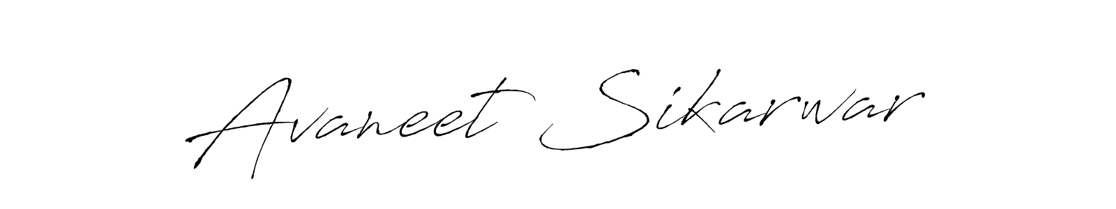 Design your own signature with our free online signature maker. With this signature software, you can create a handwritten (Antro_Vectra) signature for name Avaneet Sikarwar. Avaneet Sikarwar signature style 6 images and pictures png