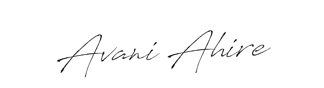 Avani Ahire stylish signature style. Best Handwritten Sign (Antro_Vectra) for my name. Handwritten Signature Collection Ideas for my name Avani Ahire. Avani Ahire signature style 6 images and pictures png