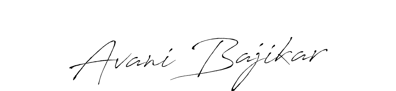 Also we have Avani Bajikar name is the best signature style. Create professional handwritten signature collection using Antro_Vectra autograph style. Avani Bajikar signature style 6 images and pictures png