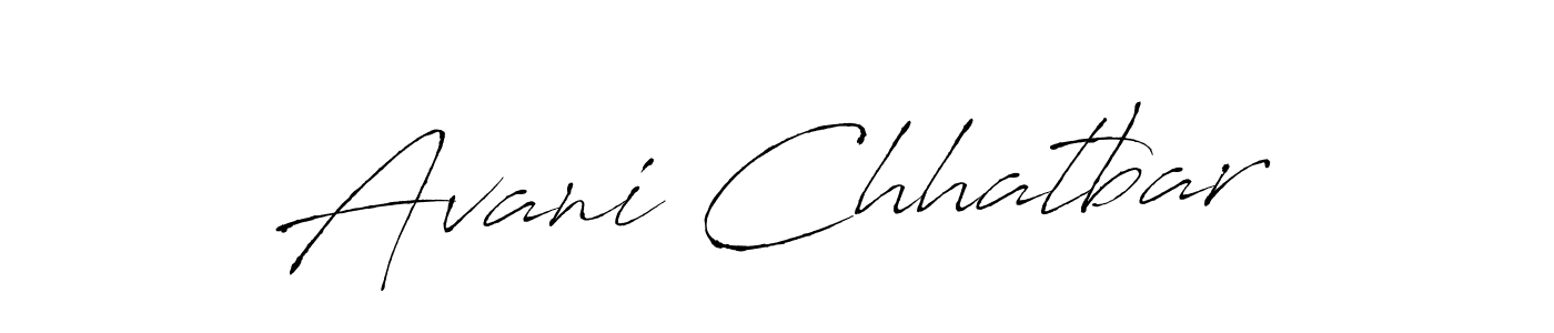 Also we have Avani Chhatbar name is the best signature style. Create professional handwritten signature collection using Antro_Vectra autograph style. Avani Chhatbar signature style 6 images and pictures png