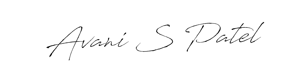 Also You can easily find your signature by using the search form. We will create Avani S Patel name handwritten signature images for you free of cost using Antro_Vectra sign style. Avani S Patel signature style 6 images and pictures png