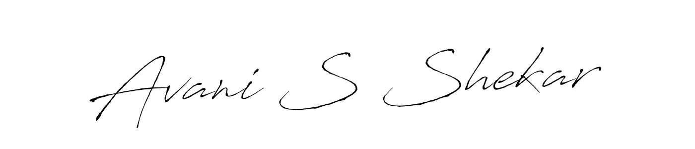 You should practise on your own different ways (Antro_Vectra) to write your name (Avani S Shekar) in signature. don't let someone else do it for you. Avani S Shekar signature style 6 images and pictures png