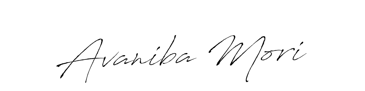 Avaniba Mori stylish signature style. Best Handwritten Sign (Antro_Vectra) for my name. Handwritten Signature Collection Ideas for my name Avaniba Mori. Avaniba Mori signature style 6 images and pictures png