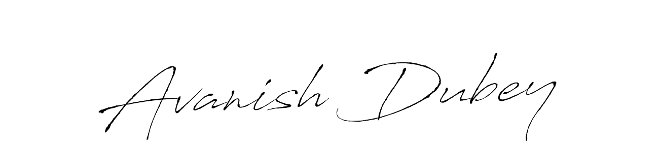 The best way (Antro_Vectra) to make a short signature is to pick only two or three words in your name. The name Avanish Dubey include a total of six letters. For converting this name. Avanish Dubey signature style 6 images and pictures png