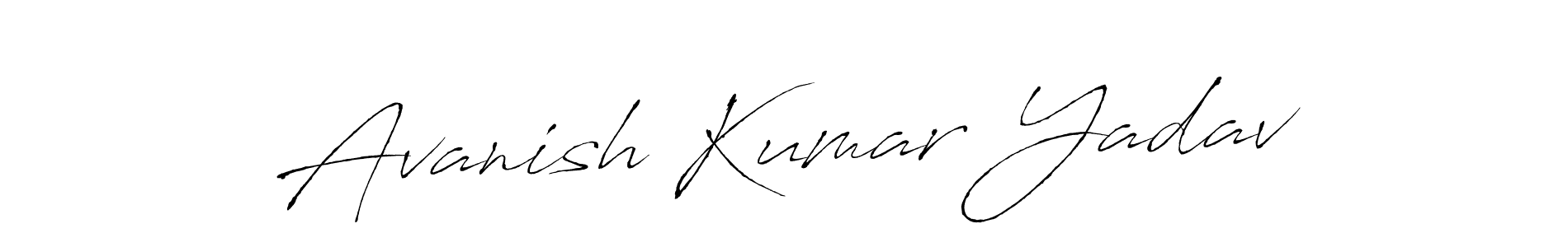 Design your own signature with our free online signature maker. With this signature software, you can create a handwritten (Antro_Vectra) signature for name Avanish Kumar Yadav. Avanish Kumar Yadav signature style 6 images and pictures png