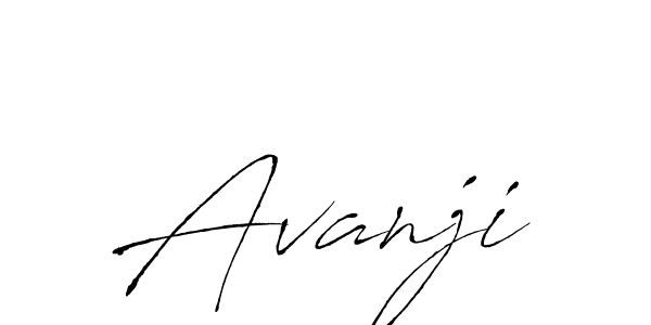 Create a beautiful signature design for name Avanji. With this signature (Antro_Vectra) fonts, you can make a handwritten signature for free. Avanji signature style 6 images and pictures png