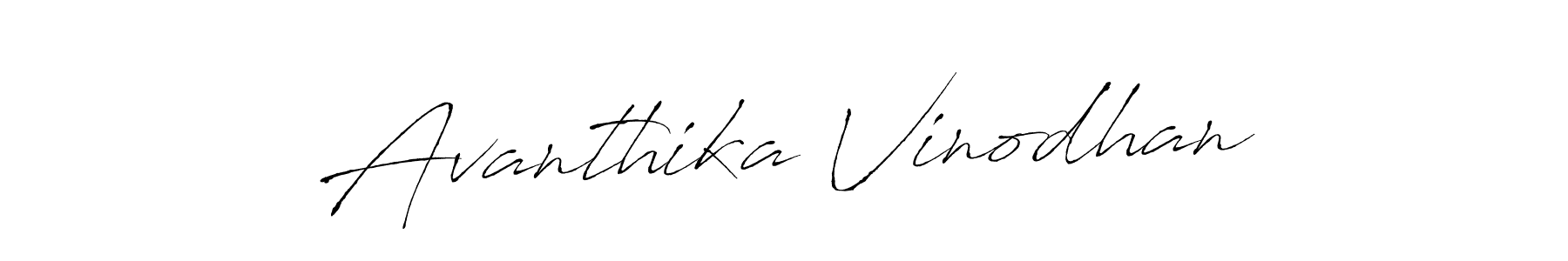 Avanthika Vinodhan stylish signature style. Best Handwritten Sign (Antro_Vectra) for my name. Handwritten Signature Collection Ideas for my name Avanthika Vinodhan. Avanthika Vinodhan signature style 6 images and pictures png