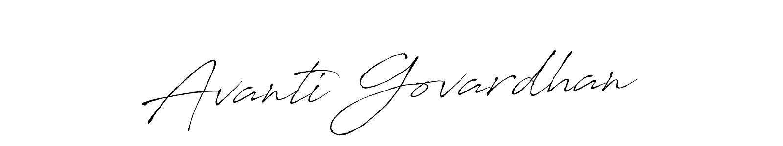 It looks lik you need a new signature style for name Avanti Govardhan. Design unique handwritten (Antro_Vectra) signature with our free signature maker in just a few clicks. Avanti Govardhan signature style 6 images and pictures png
