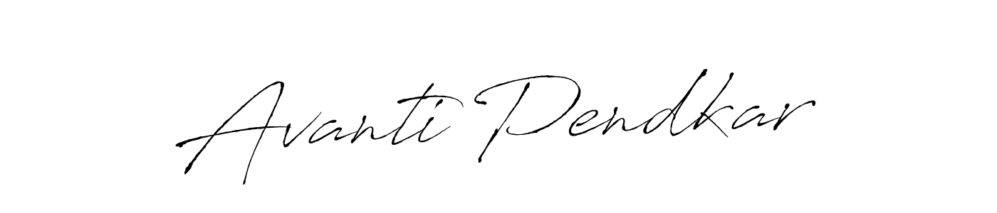Design your own signature with our free online signature maker. With this signature software, you can create a handwritten (Antro_Vectra) signature for name Avanti Pendkar. Avanti Pendkar signature style 6 images and pictures png