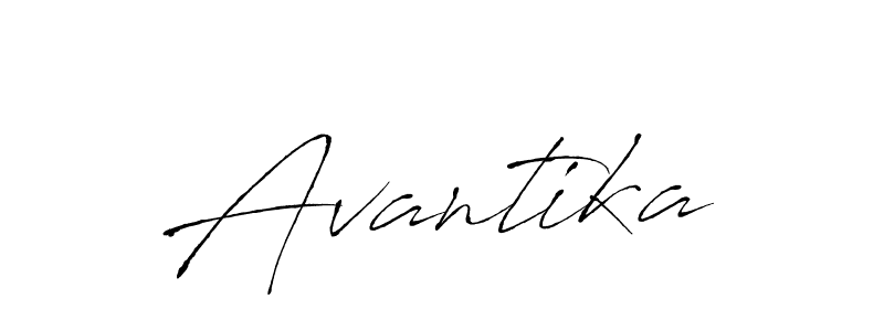 Make a beautiful signature design for name Avantika. With this signature (Antro_Vectra) style, you can create a handwritten signature for free. Avantika signature style 6 images and pictures png