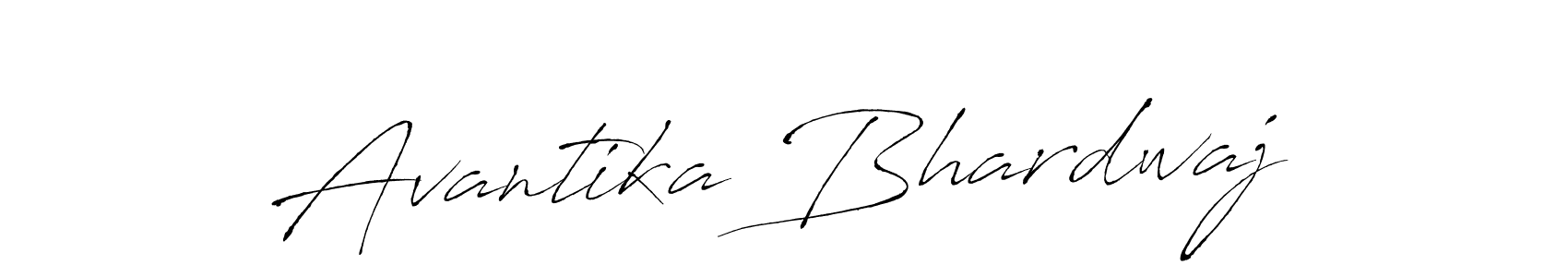 Make a beautiful signature design for name Avantika Bhardwaj. With this signature (Antro_Vectra) style, you can create a handwritten signature for free. Avantika Bhardwaj signature style 6 images and pictures png