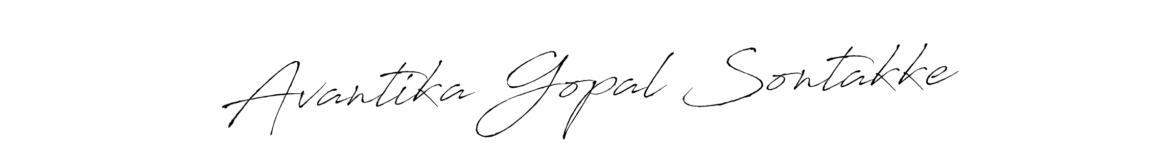 Make a short Avantika Gopal Sontakke signature style. Manage your documents anywhere anytime using Antro_Vectra. Create and add eSignatures, submit forms, share and send files easily. Avantika Gopal Sontakke signature style 6 images and pictures png