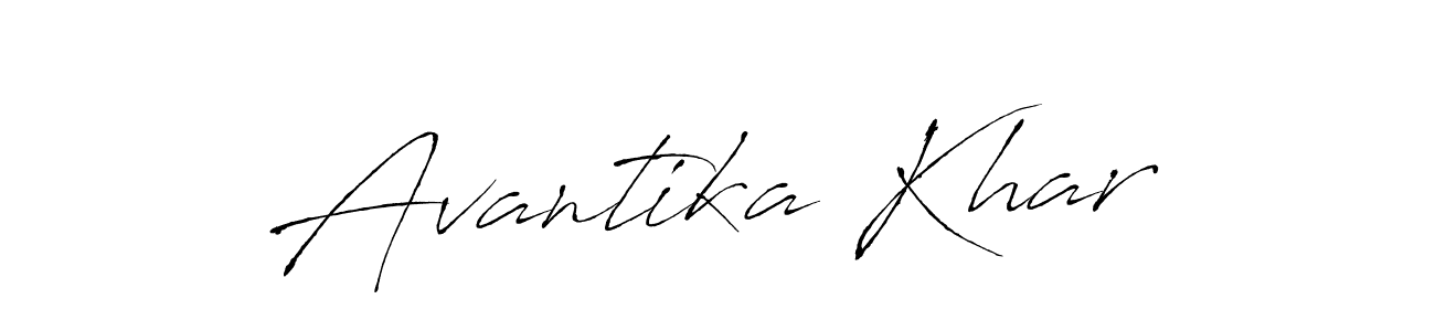 You should practise on your own different ways (Antro_Vectra) to write your name (Avantika Khar) in signature. don't let someone else do it for you. Avantika Khar signature style 6 images and pictures png