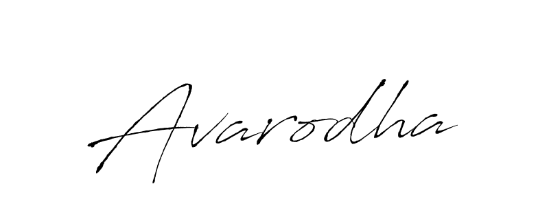 Design your own signature with our free online signature maker. With this signature software, you can create a handwritten (Antro_Vectra) signature for name Avarodha. Avarodha signature style 6 images and pictures png
