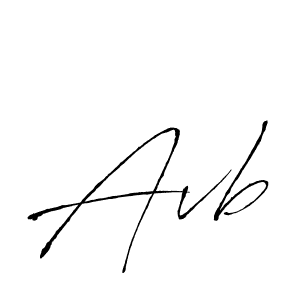 Use a signature maker to create a handwritten signature online. With this signature software, you can design (Antro_Vectra) your own signature for name Avb. Avb signature style 6 images and pictures png