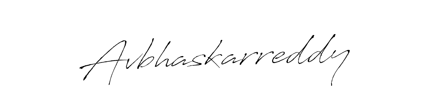 How to make Avbhaskarreddy signature? Antro_Vectra is a professional autograph style. Create handwritten signature for Avbhaskarreddy name. Avbhaskarreddy signature style 6 images and pictures png