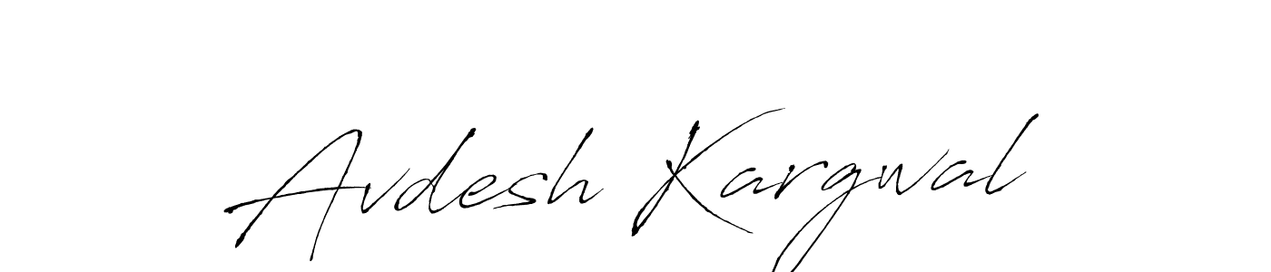 Make a beautiful signature design for name Avdesh Kargwal. With this signature (Antro_Vectra) style, you can create a handwritten signature for free. Avdesh Kargwal signature style 6 images and pictures png