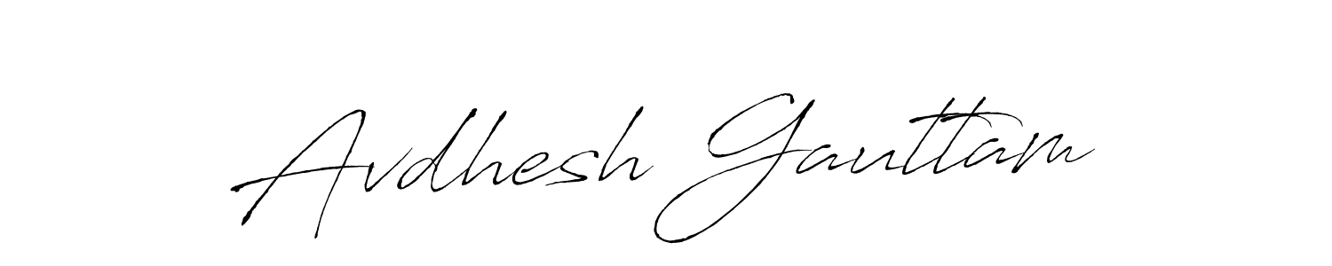 Avdhesh Gauttam stylish signature style. Best Handwritten Sign (Antro_Vectra) for my name. Handwritten Signature Collection Ideas for my name Avdhesh Gauttam. Avdhesh Gauttam signature style 6 images and pictures png