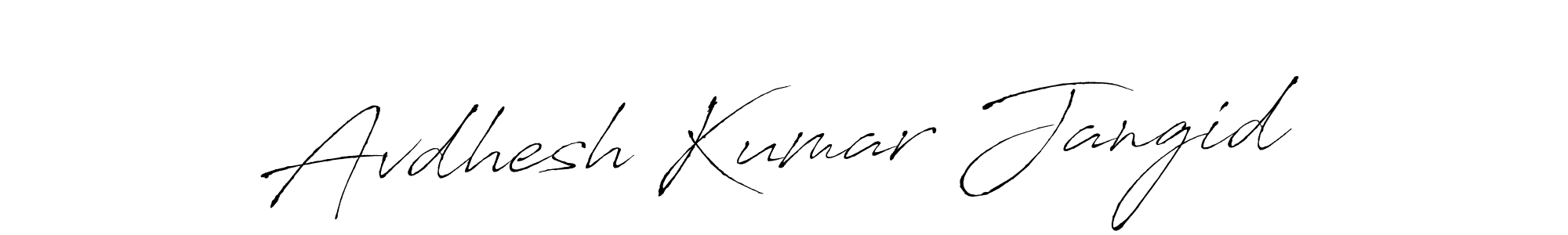 Also we have Avdhesh Kumar Jangid name is the best signature style. Create professional handwritten signature collection using Antro_Vectra autograph style. Avdhesh Kumar Jangid signature style 6 images and pictures png