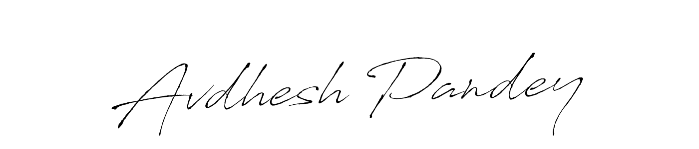 Make a beautiful signature design for name Avdhesh Pandey. With this signature (Antro_Vectra) style, you can create a handwritten signature for free. Avdhesh Pandey signature style 6 images and pictures png