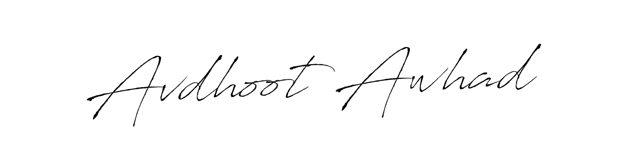 It looks lik you need a new signature style for name Avdhoot Awhad. Design unique handwritten (Antro_Vectra) signature with our free signature maker in just a few clicks. Avdhoot Awhad signature style 6 images and pictures png