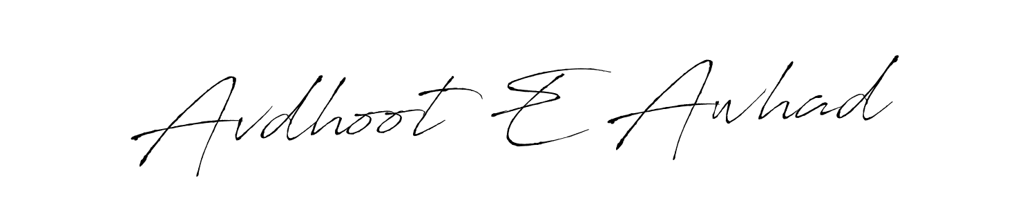 It looks lik you need a new signature style for name Avdhoot E Awhad. Design unique handwritten (Antro_Vectra) signature with our free signature maker in just a few clicks. Avdhoot E Awhad signature style 6 images and pictures png