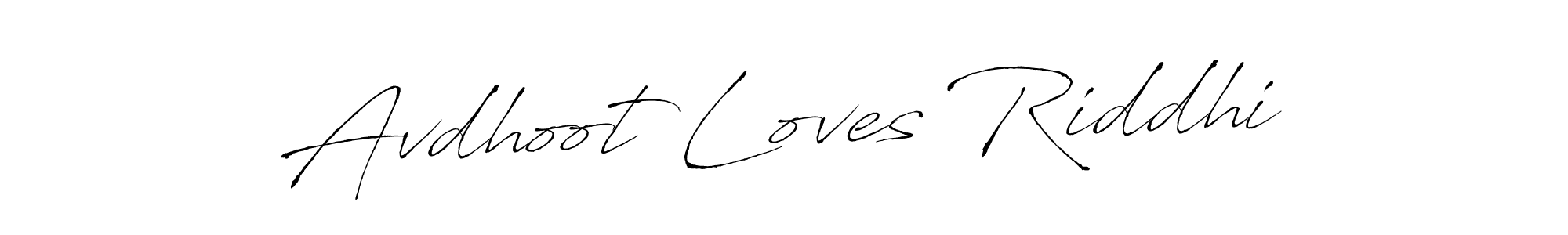 You should practise on your own different ways (Antro_Vectra) to write your name (Avdhoot Loves Riddhi) in signature. don't let someone else do it for you. Avdhoot Loves Riddhi signature style 6 images and pictures png