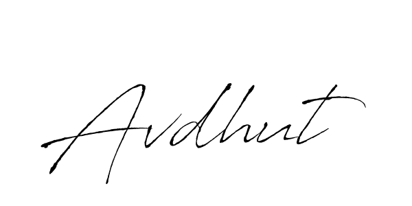 Use a signature maker to create a handwritten signature online. With this signature software, you can design (Antro_Vectra) your own signature for name Avdhut. Avdhut signature style 6 images and pictures png