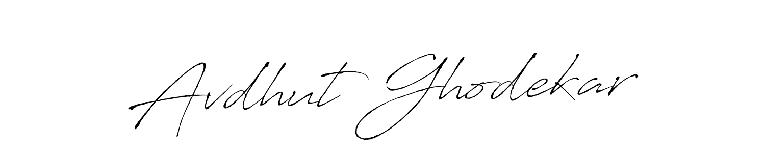 Also we have Avdhut Ghodekar name is the best signature style. Create professional handwritten signature collection using Antro_Vectra autograph style. Avdhut Ghodekar signature style 6 images and pictures png