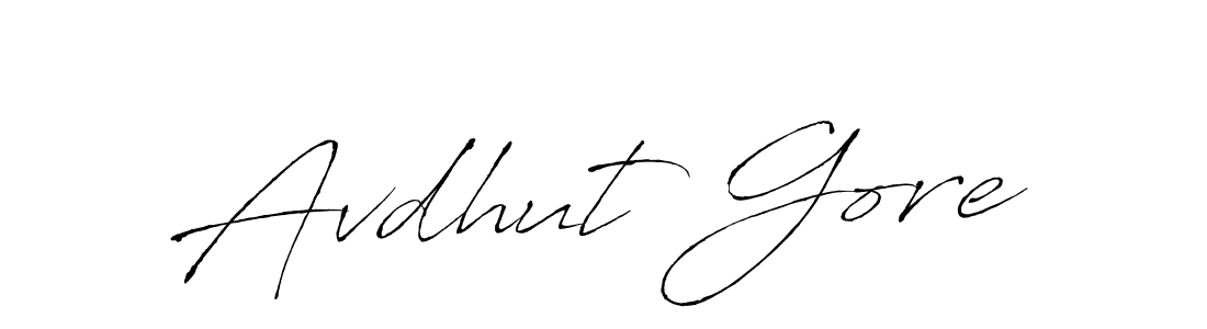 This is the best signature style for the Avdhut Gore name. Also you like these signature font (Antro_Vectra). Mix name signature. Avdhut Gore signature style 6 images and pictures png