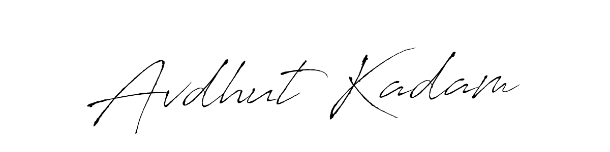 Avdhut Kadam stylish signature style. Best Handwritten Sign (Antro_Vectra) for my name. Handwritten Signature Collection Ideas for my name Avdhut Kadam. Avdhut Kadam signature style 6 images and pictures png