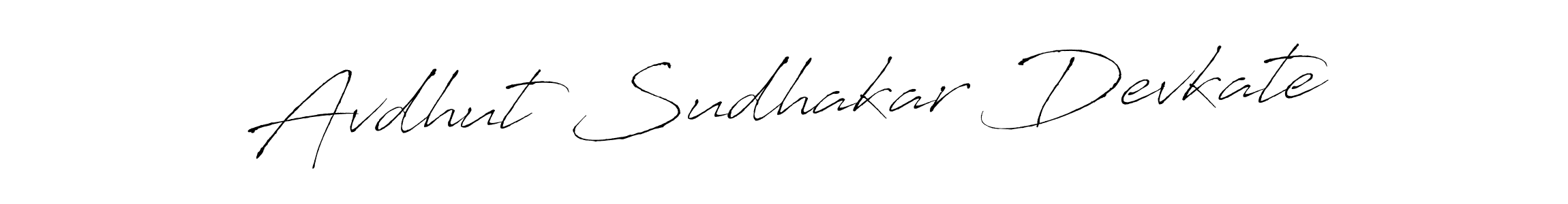 Create a beautiful signature design for name Avdhut Sudhakar Devkate. With this signature (Antro_Vectra) fonts, you can make a handwritten signature for free. Avdhut Sudhakar Devkate signature style 6 images and pictures png