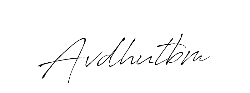 Design your own signature with our free online signature maker. With this signature software, you can create a handwritten (Antro_Vectra) signature for name Avdhutbm. Avdhutbm signature style 6 images and pictures png