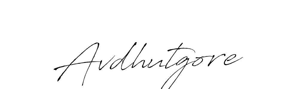 Also You can easily find your signature by using the search form. We will create Avdhutgore name handwritten signature images for you free of cost using Antro_Vectra sign style. Avdhutgore signature style 6 images and pictures png