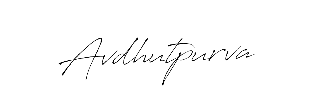 Here are the top 10 professional signature styles for the name Avdhutpurva. These are the best autograph styles you can use for your name. Avdhutpurva signature style 6 images and pictures png