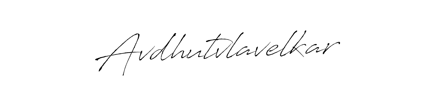 Make a beautiful signature design for name Avdhutvlavelkar. With this signature (Antro_Vectra) style, you can create a handwritten signature for free. Avdhutvlavelkar signature style 6 images and pictures png