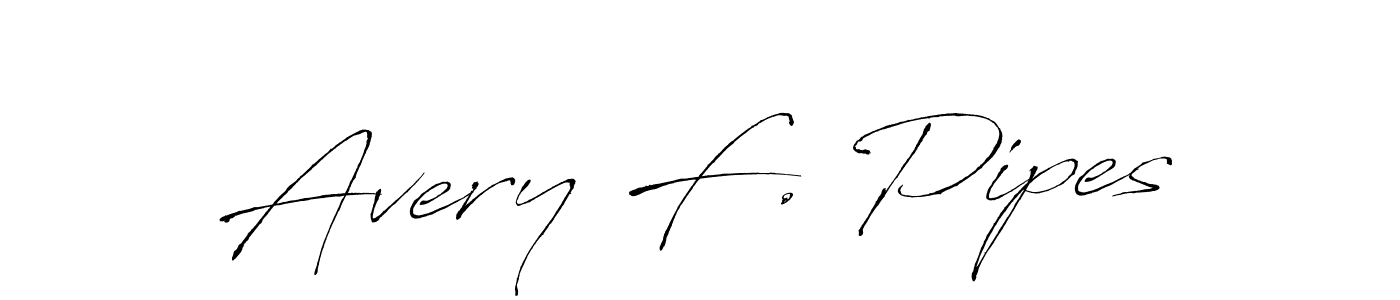 This is the best signature style for the Avery F. Pipes name. Also you like these signature font (Antro_Vectra). Mix name signature. Avery F. Pipes signature style 6 images and pictures png