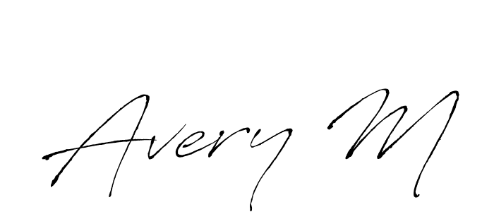 You should practise on your own different ways (Antro_Vectra) to write your name (Avery M) in signature. don't let someone else do it for you. Avery M signature style 6 images and pictures png