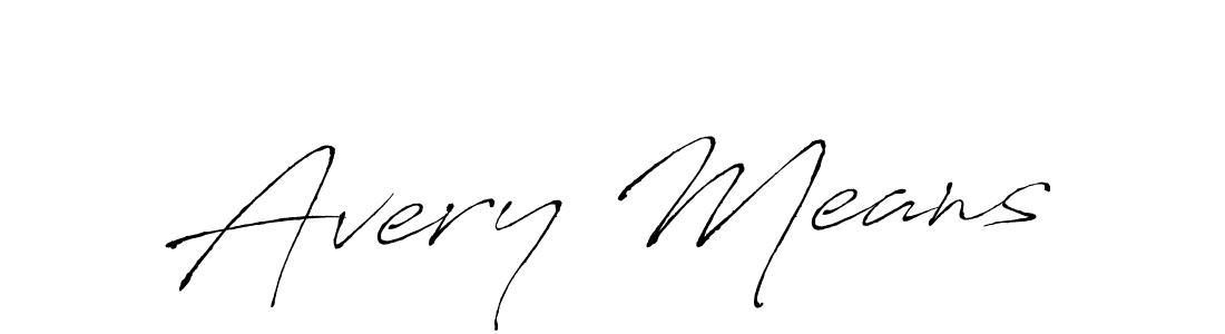 Create a beautiful signature design for name Avery Means. With this signature (Antro_Vectra) fonts, you can make a handwritten signature for free. Avery Means signature style 6 images and pictures png