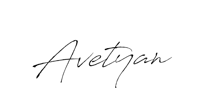 The best way (Antro_Vectra) to make a short signature is to pick only two or three words in your name. The name Avetyan include a total of six letters. For converting this name. Avetyan signature style 6 images and pictures png