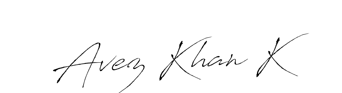 This is the best signature style for the Avez Khan K name. Also you like these signature font (Antro_Vectra). Mix name signature. Avez Khan K signature style 6 images and pictures png