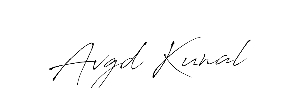 Make a beautiful signature design for name Avgd Kunal. With this signature (Antro_Vectra) style, you can create a handwritten signature for free. Avgd Kunal signature style 6 images and pictures png