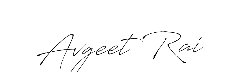 Avgeet Rai stylish signature style. Best Handwritten Sign (Antro_Vectra) for my name. Handwritten Signature Collection Ideas for my name Avgeet Rai. Avgeet Rai signature style 6 images and pictures png