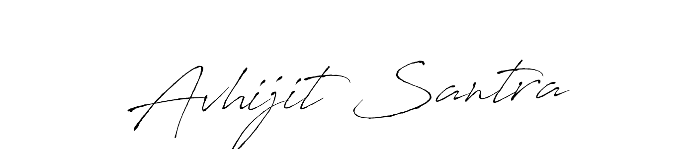 Make a beautiful signature design for name Avhijit Santra. With this signature (Antro_Vectra) style, you can create a handwritten signature for free. Avhijit Santra signature style 6 images and pictures png