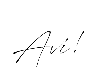 Design your own signature with our free online signature maker. With this signature software, you can create a handwritten (Antro_Vectra) signature for name Avi!. Avi! signature style 6 images and pictures png