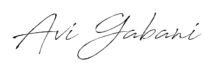 Achieve flawless digital penmanship with Avi Gabani name in Antro_Vectra font. The perfect tool for creating online signatures. Avi Gabani signature style 6 images and pictures png