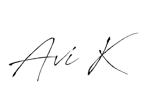 How to make Avi K name signature. Use Antro_Vectra style for creating short signs online. This is the latest handwritten sign. Avi K signature style 6 images and pictures png