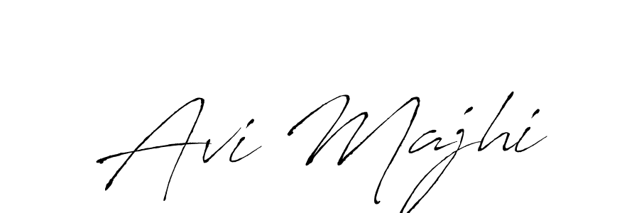 Avi Majhi stylish signature style. Best Handwritten Sign (Antro_Vectra) for my name. Handwritten Signature Collection Ideas for my name Avi Majhi. Avi Majhi signature style 6 images and pictures png
