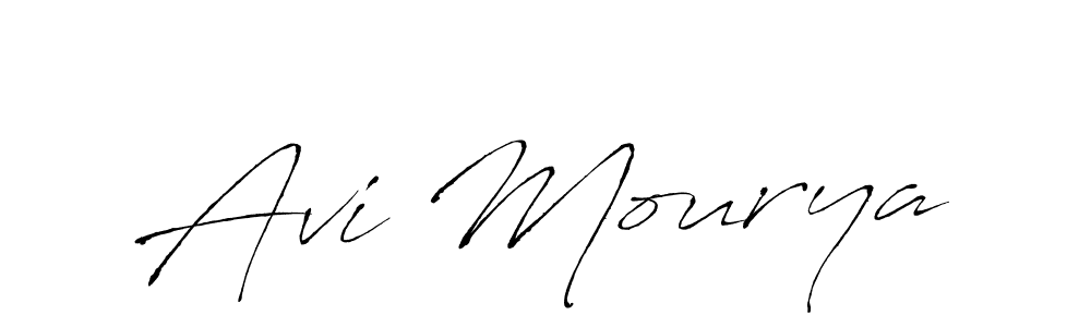 Create a beautiful signature design for name Avi Mourya. With this signature (Antro_Vectra) fonts, you can make a handwritten signature for free. Avi Mourya signature style 6 images and pictures png