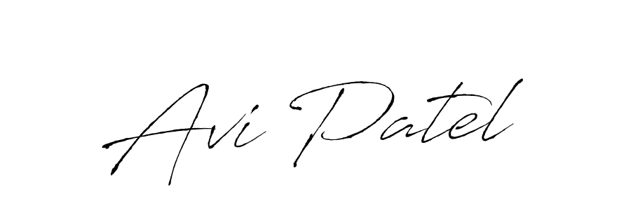 Avi Patel stylish signature style. Best Handwritten Sign (Antro_Vectra) for my name. Handwritten Signature Collection Ideas for my name Avi Patel. Avi Patel signature style 6 images and pictures png